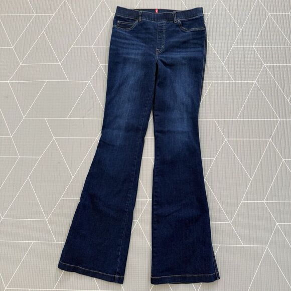 SPANX Dark Blue Boot Cut Jeans - Picture 2 of 10